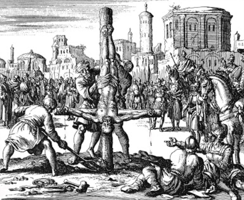 Peter crucified upside down in rome